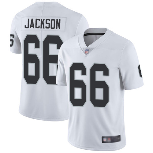 Men Oakland Raiders Limited White Gabe Jackson Road Jersey NFL Football #66 Vapor Untouchable Jersey